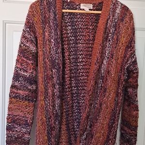 Multicolored knit cardigan